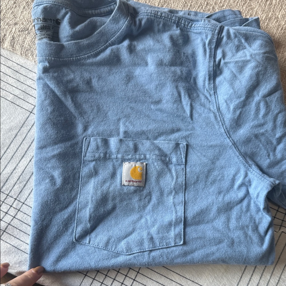 Carhartt Light Blue Crew Neck T-Shirt